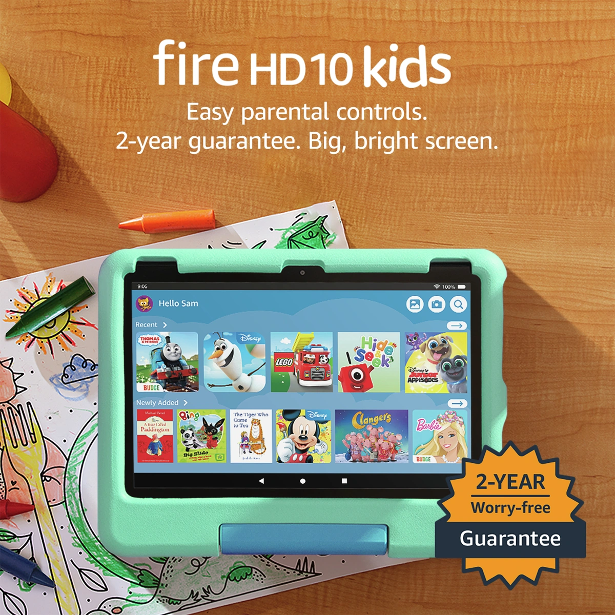 Amazon Fire HD 10 2023 Kids Tablet for 3-7, 10.1in 32GB
