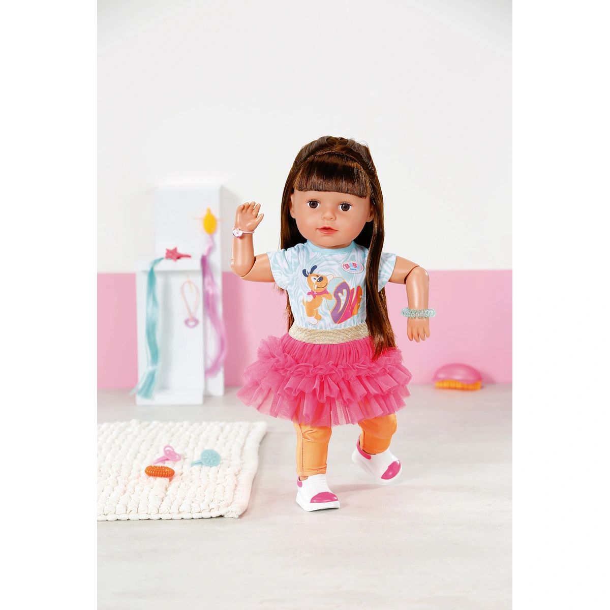 BABY born Sister Play and Style Brunette Doll  - 17inch/43cm