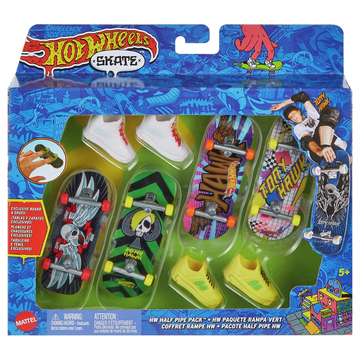Hot Wheels Skate 4-Pack Fingerboard Assortment