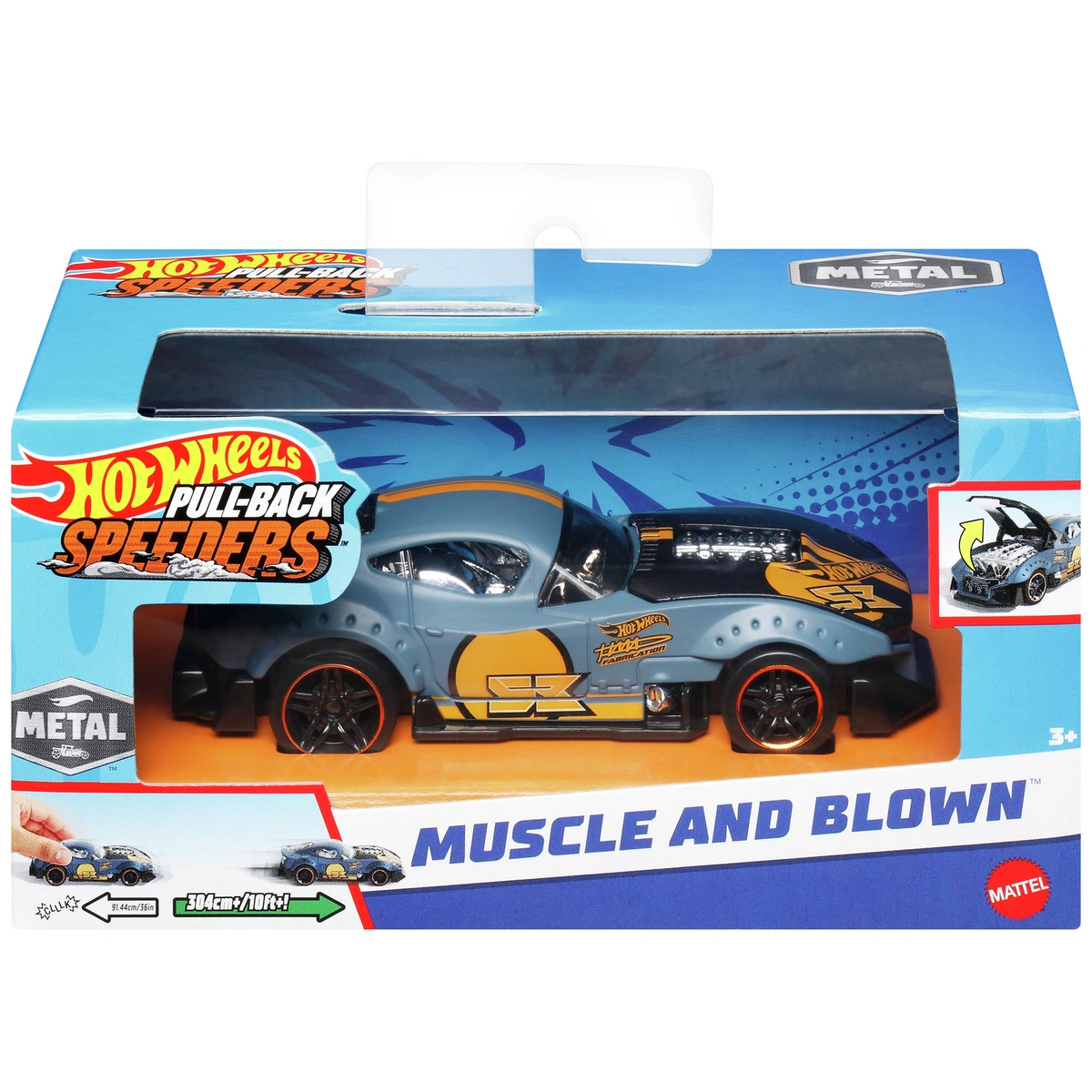 Hot Wheels Pull-Back Speeders Die-cast Toy Car Assortment