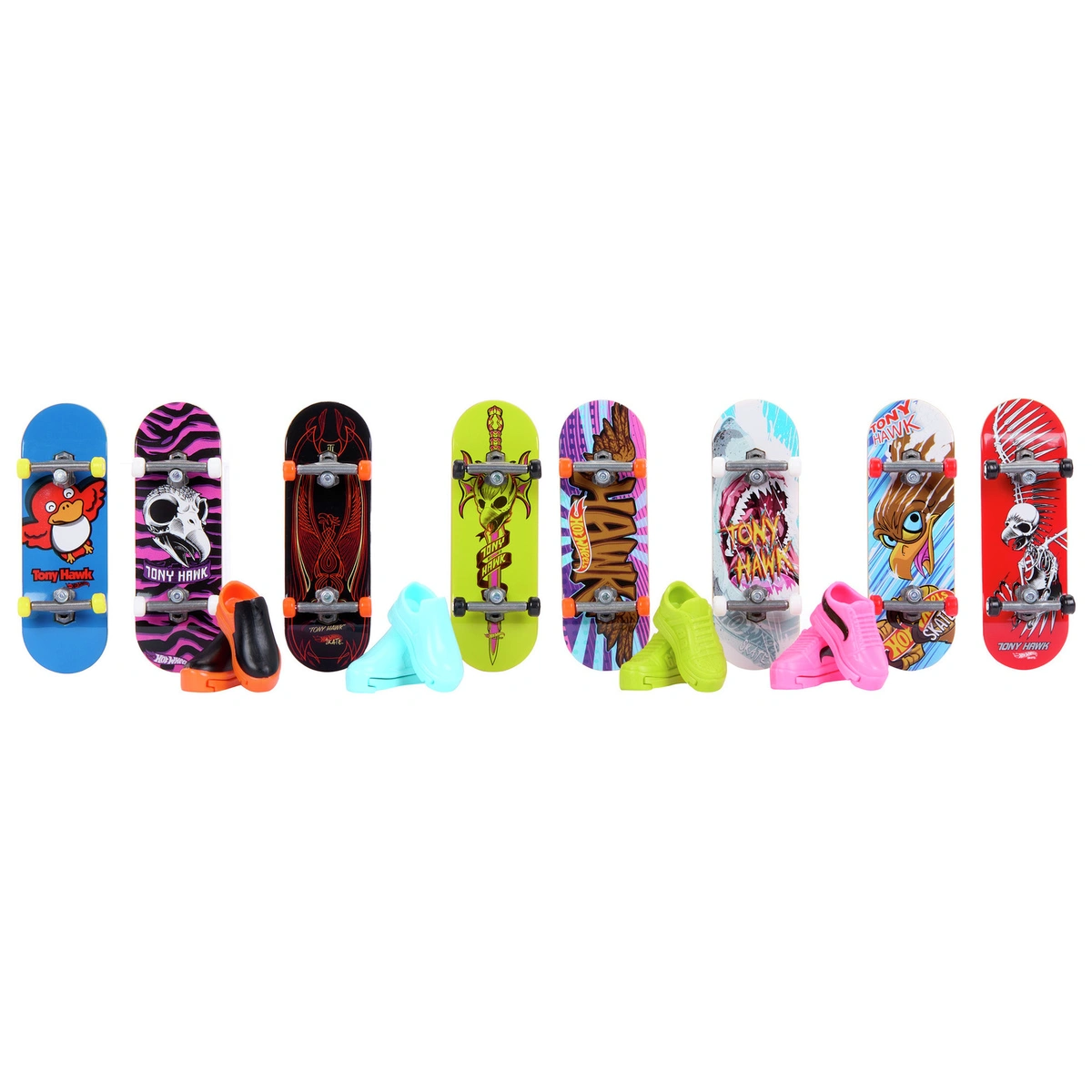 Hot Wheels Skate Rippin' Tricks Fingerboard 8-Pack