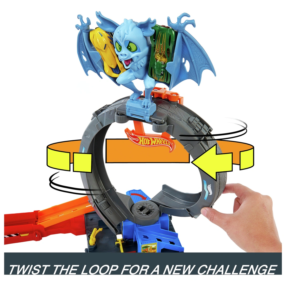 Hot Wheels City Bat Tire Shop & Toy Car Playset