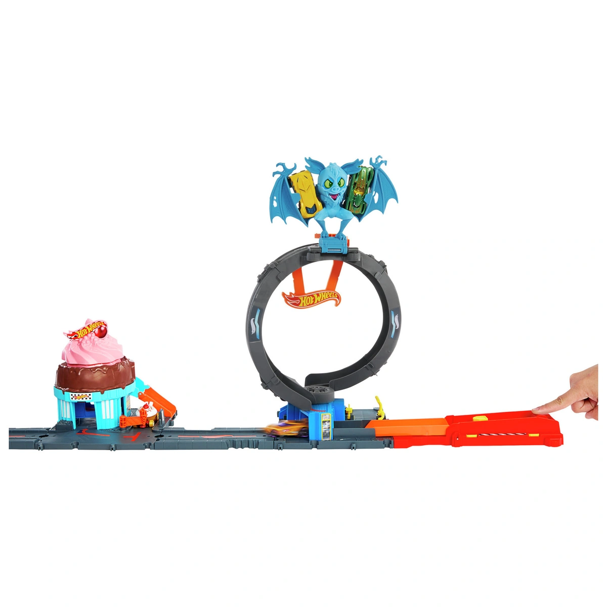 Hot Wheels City Bat Tire Shop & Toy Car Playset