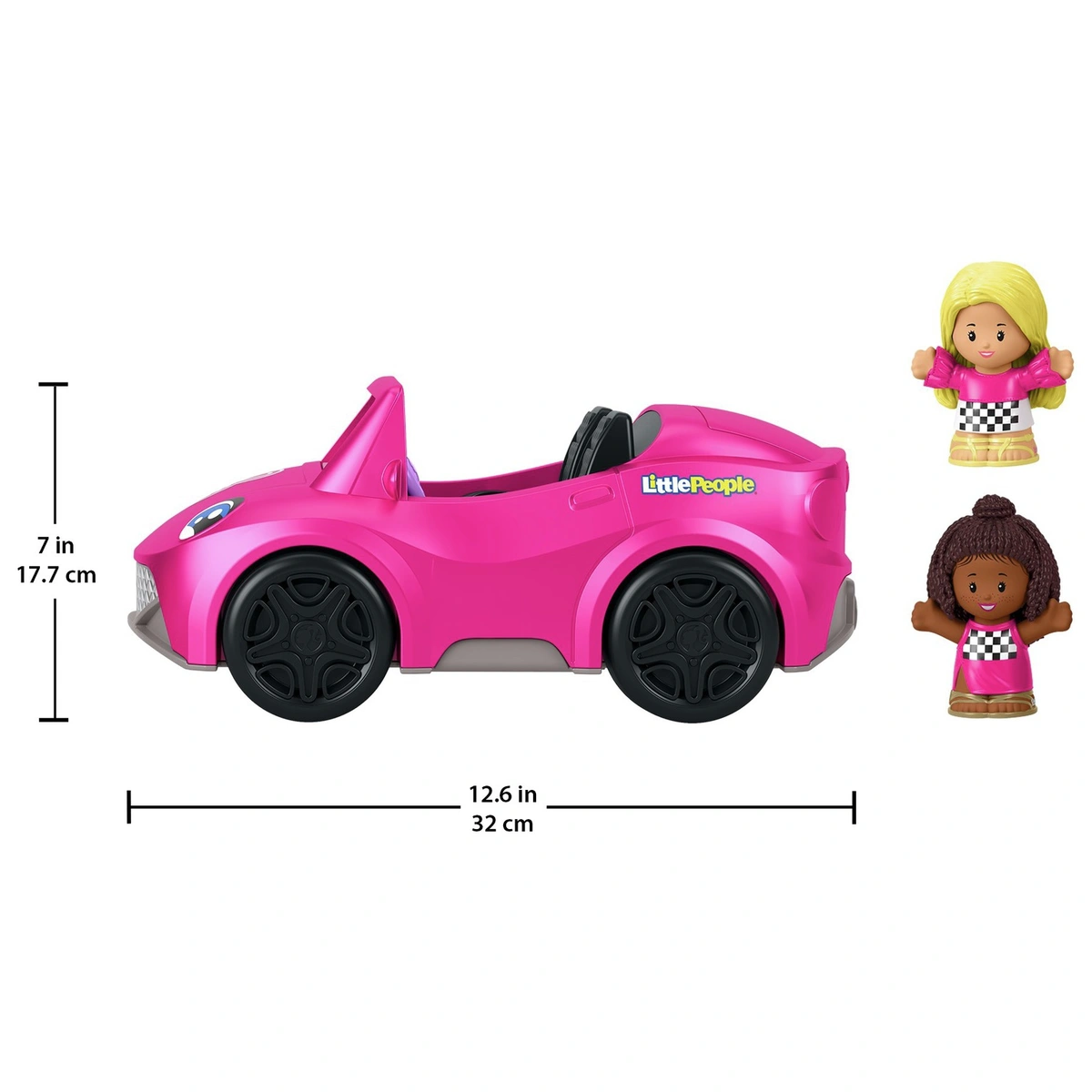 Fisher-Price Little People Barbie Convertible and 2 Figures
