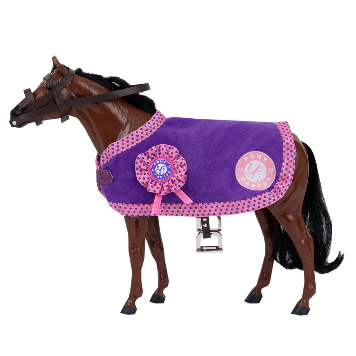 Pony Parade Dark Bay Pony Playset- 10inch/24cm
