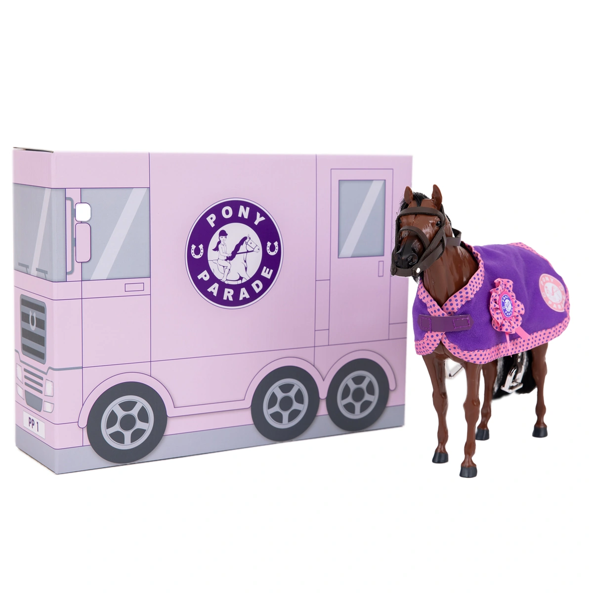 Pony Parade Dark Bay Pony Playset- 10inch/24cm
