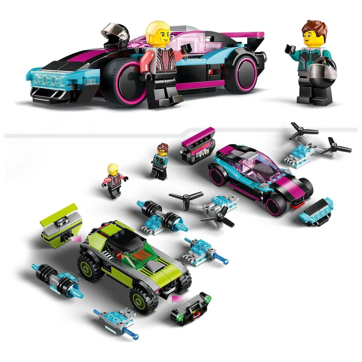 LEGO City Modified Racing Cars 2K DRIVE Toys Set 60396