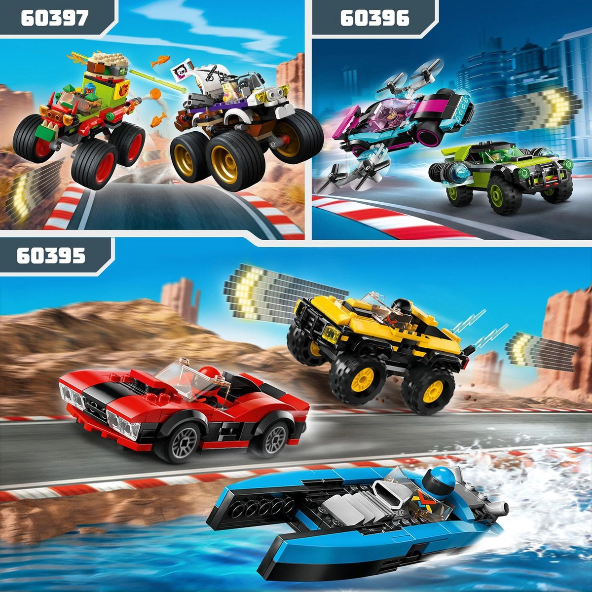 LEGO City Modified Racing Cars 2K DRIVE Toys Set 60396