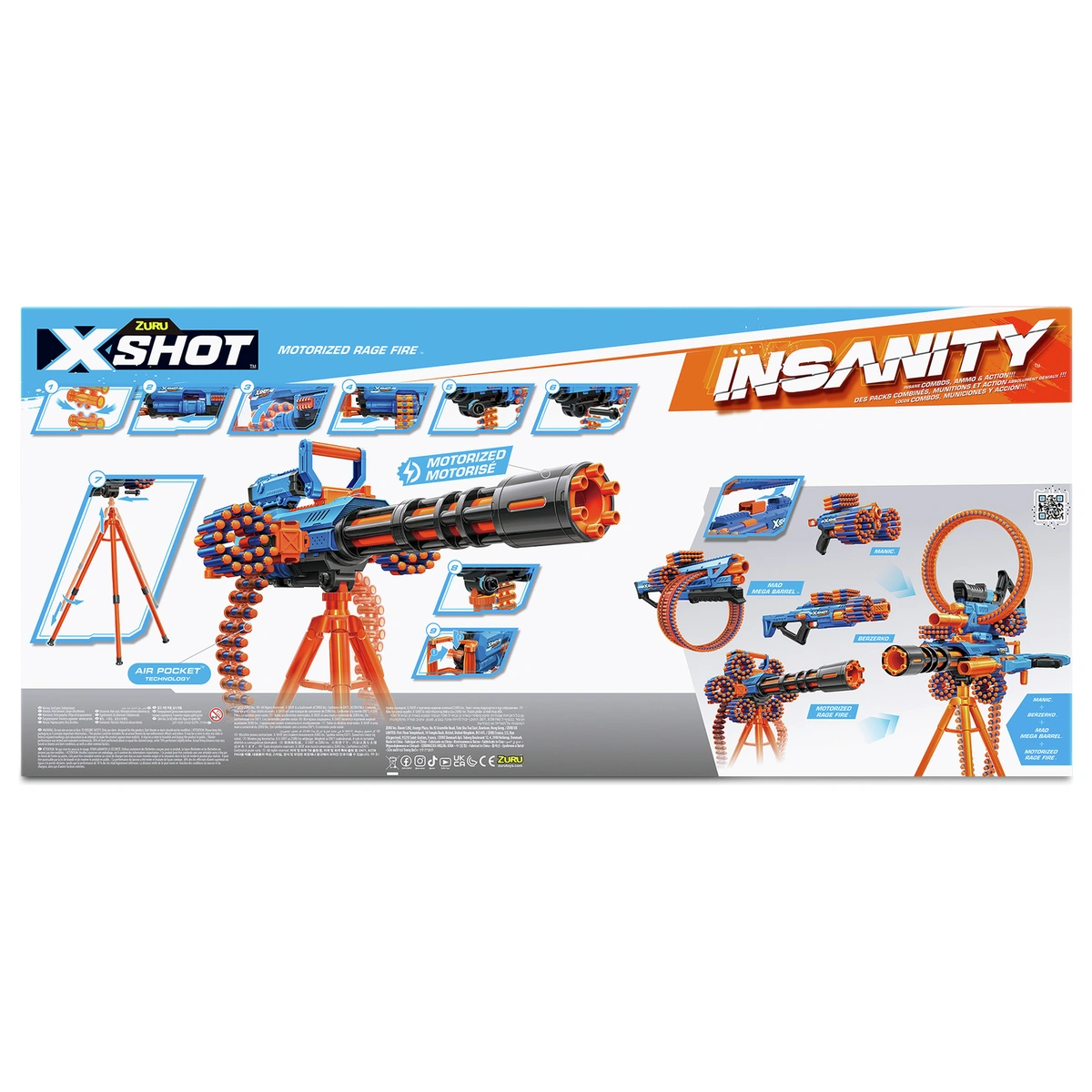 XSHOT Insanity Manic Blaster (24 Darts)