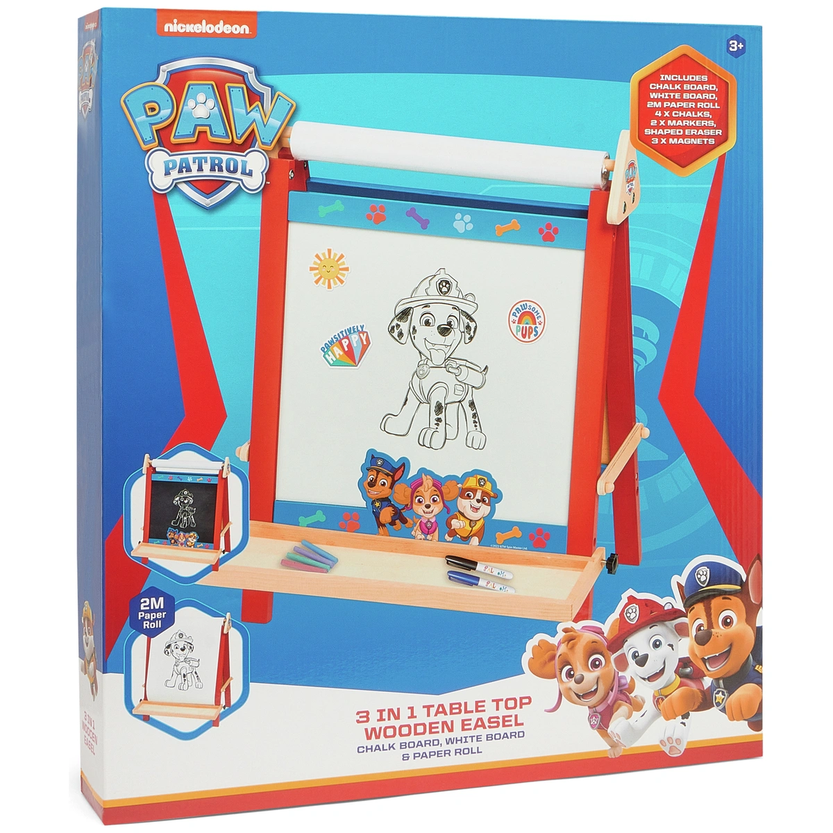 PAW Patrol 3 In 1 Wooden Easel
