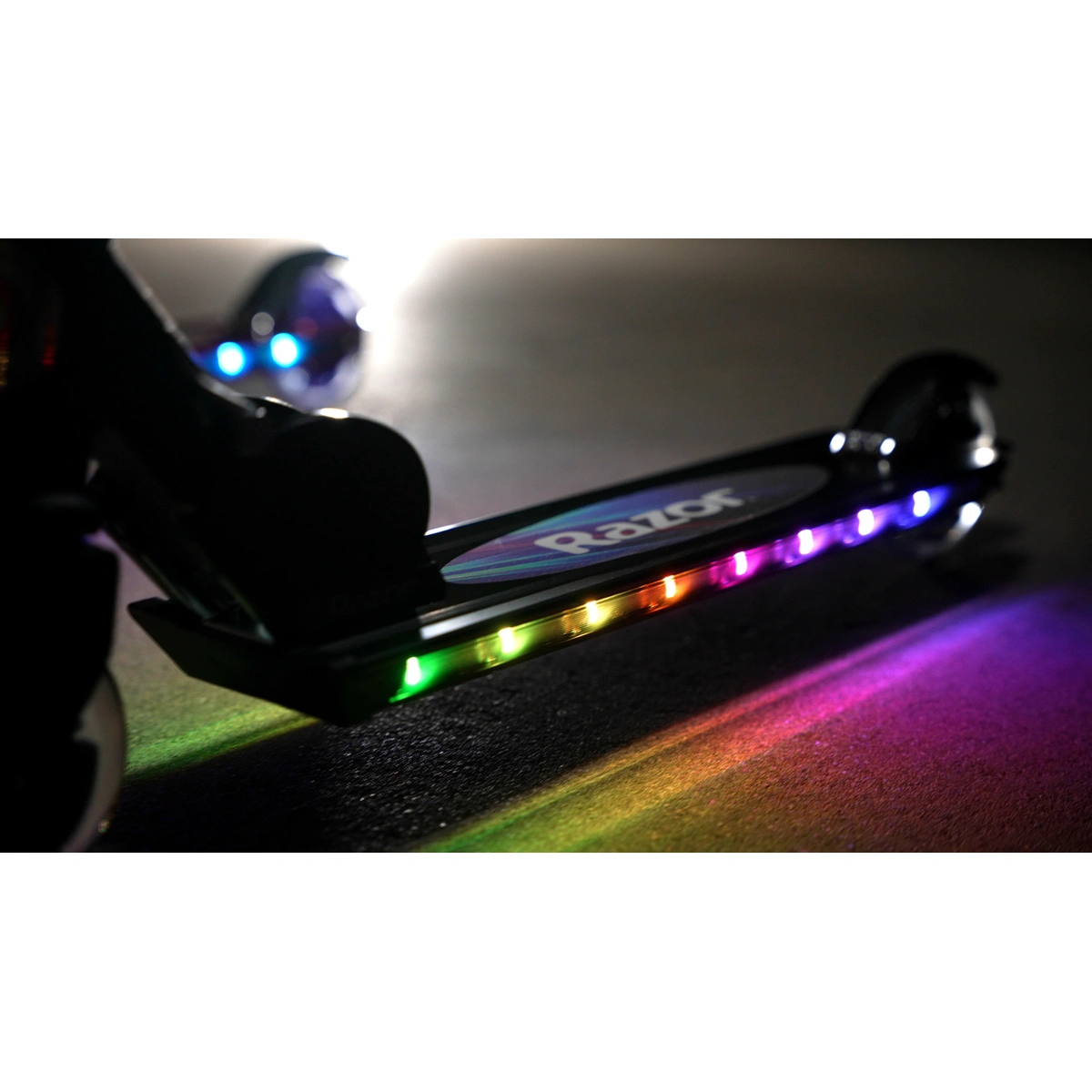 Razor A+ Lightshow Foldable Light Up Scooter - Black