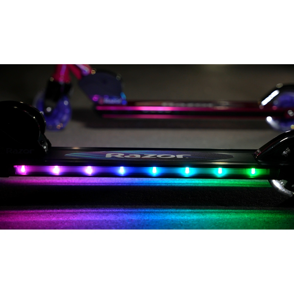 Razor A+ Lightshow Foldable Light Up Scooter - Black