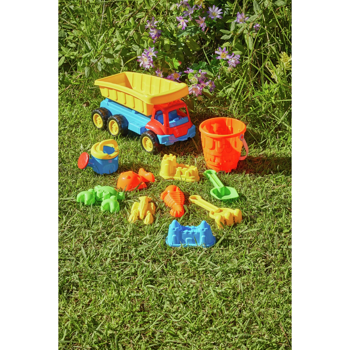 Chad Valley Sand Toy Truck and Tools Set