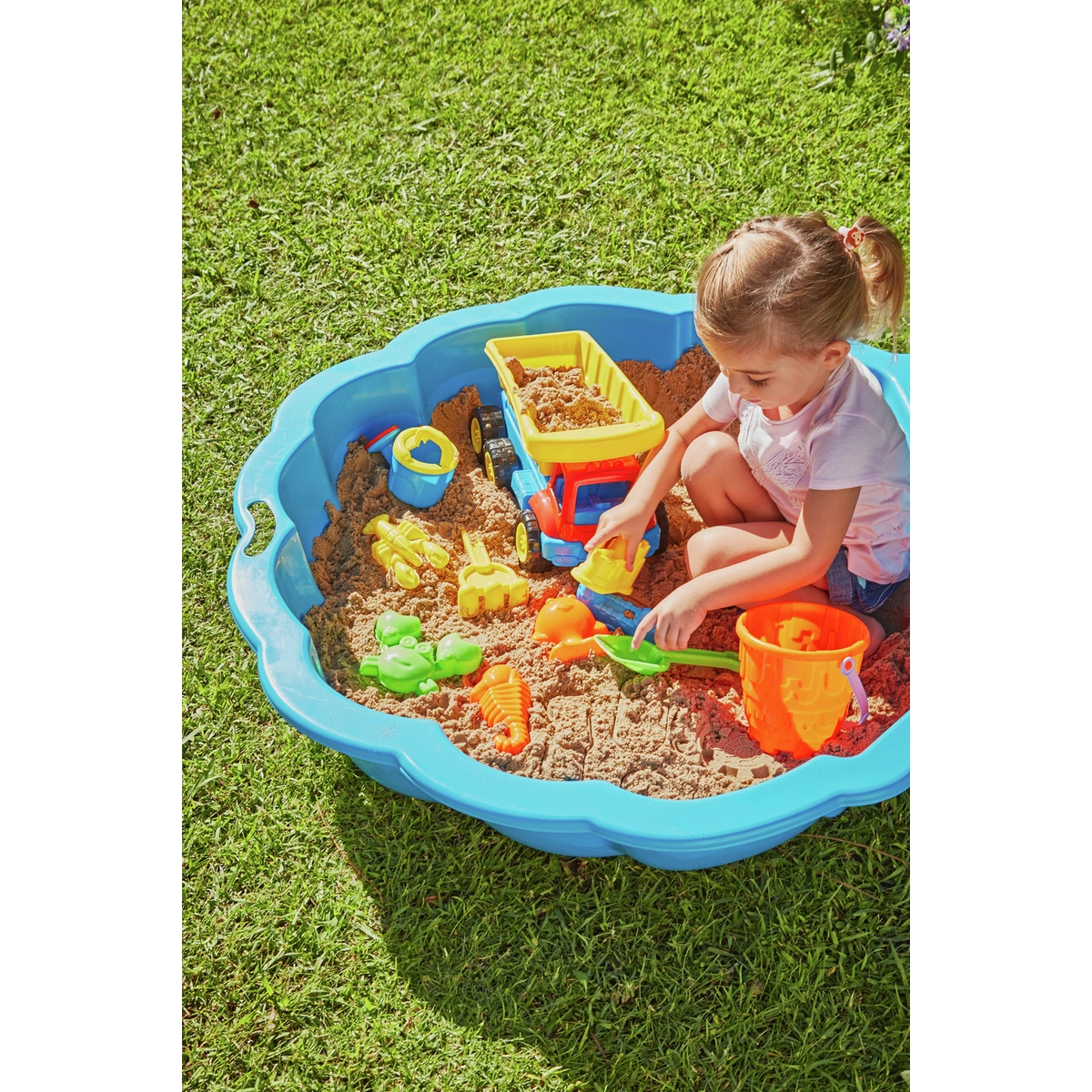 Chad Valley Sand Toy Truck and Tools Set