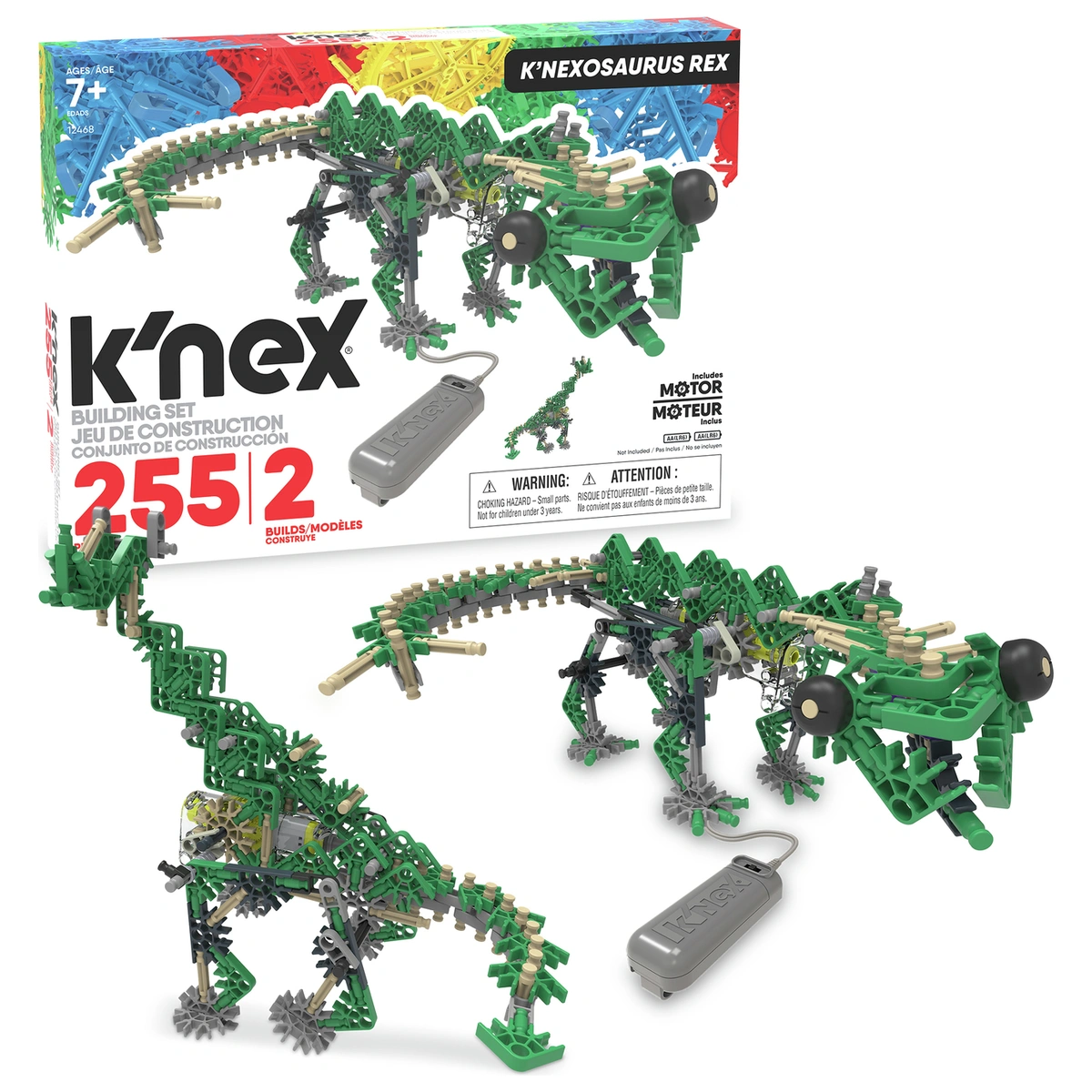 K'NEX KNexosaurus Green Rex Construction Set