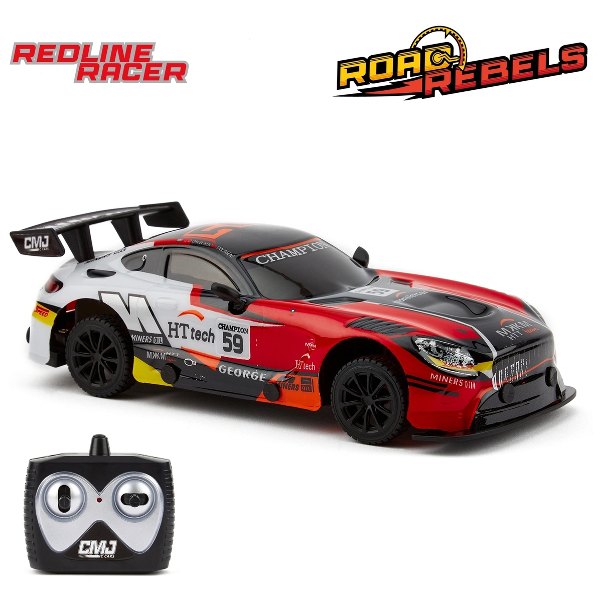 CMJ RC Cars 1:24 Scale Road Rebels - Red