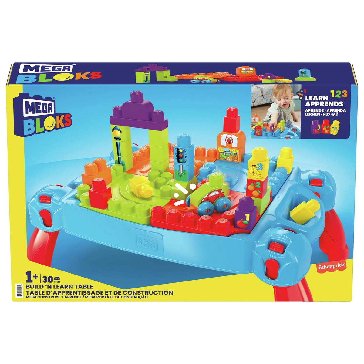 Mega Bloks First Builders Build 'n' Learn Table