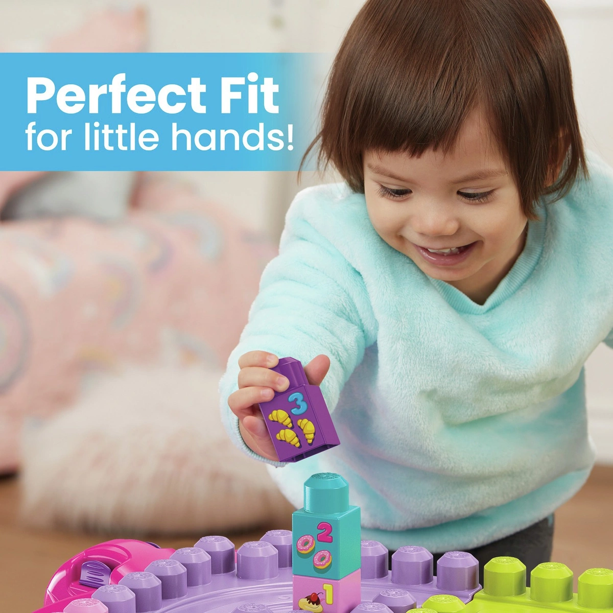 Mega Bloks Build n Learn Table – Pink