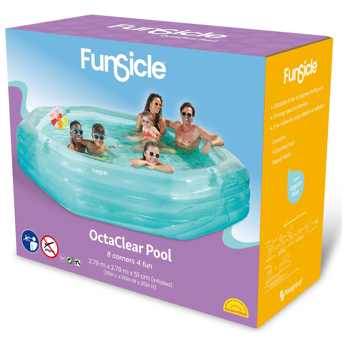 Funsicle 9ft Octagonal Family Pool