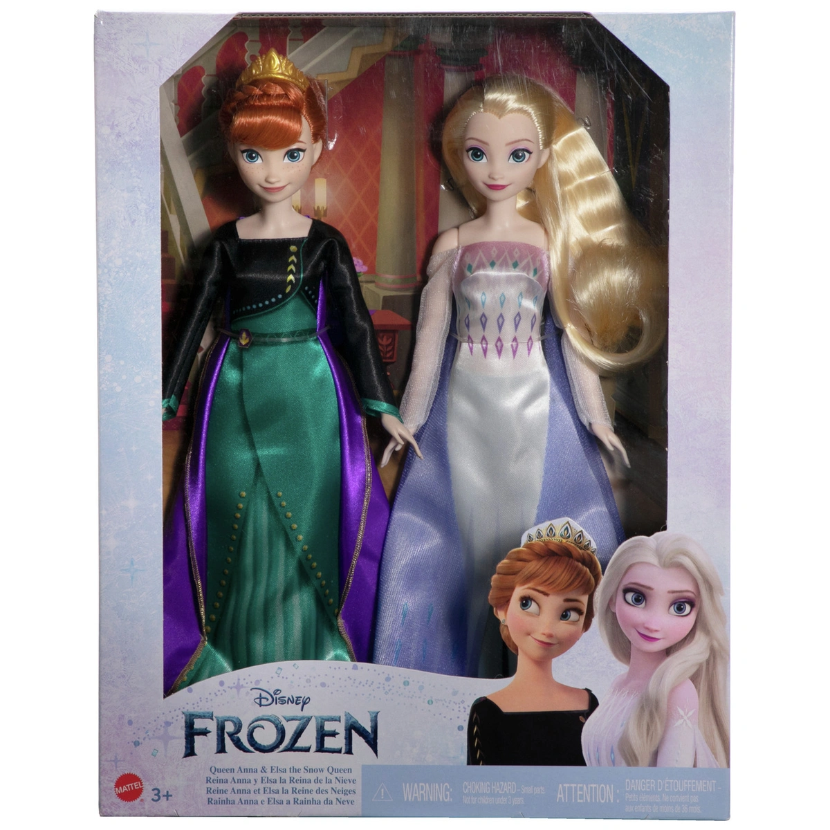 Disney Frozen Queen Anna & Elsa the Snow Queen Doll 2-Pack