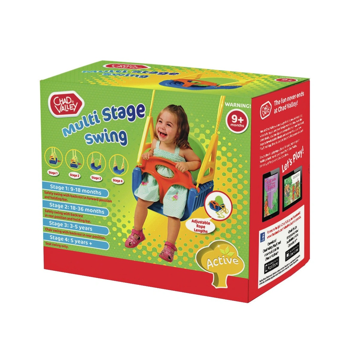 Chad Valley 2 in 1 Toddler and Kids Swing Seat