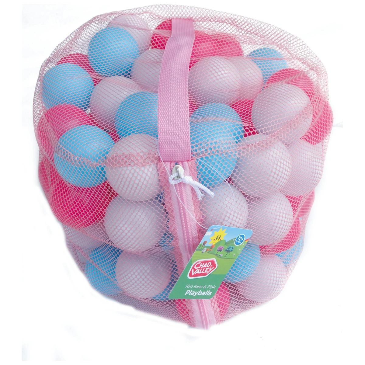 Chad Valley Bag of 100 Pink and Blue Play balls