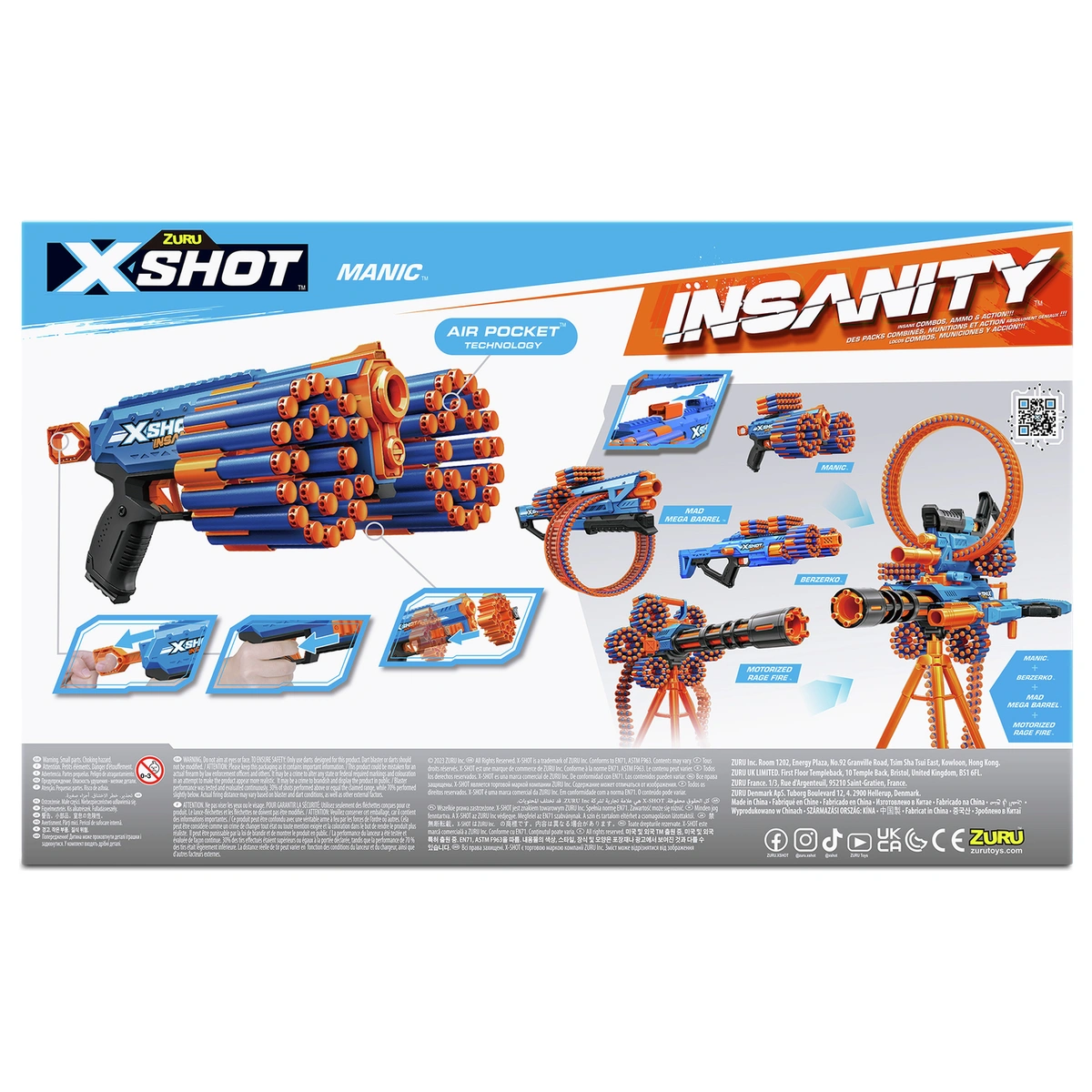 Zuru X-Shot Insanity Manic Blaster