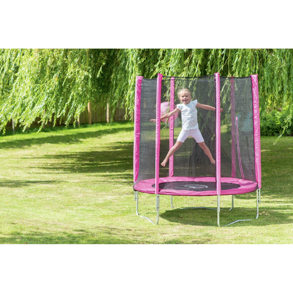 Plum Junior 6ft Trampoline & Enclosure - Pink