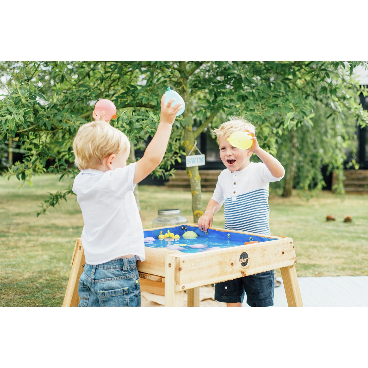 Plum Build and Splash Wooden Sand and Water Table.