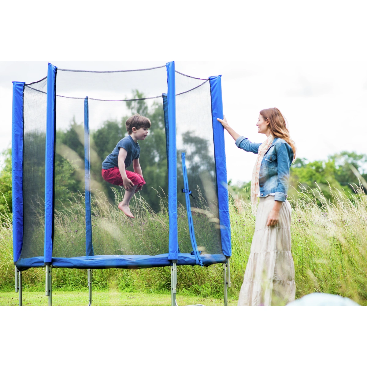Plum Junior 6ft Trampoline & Enclosure - Blue