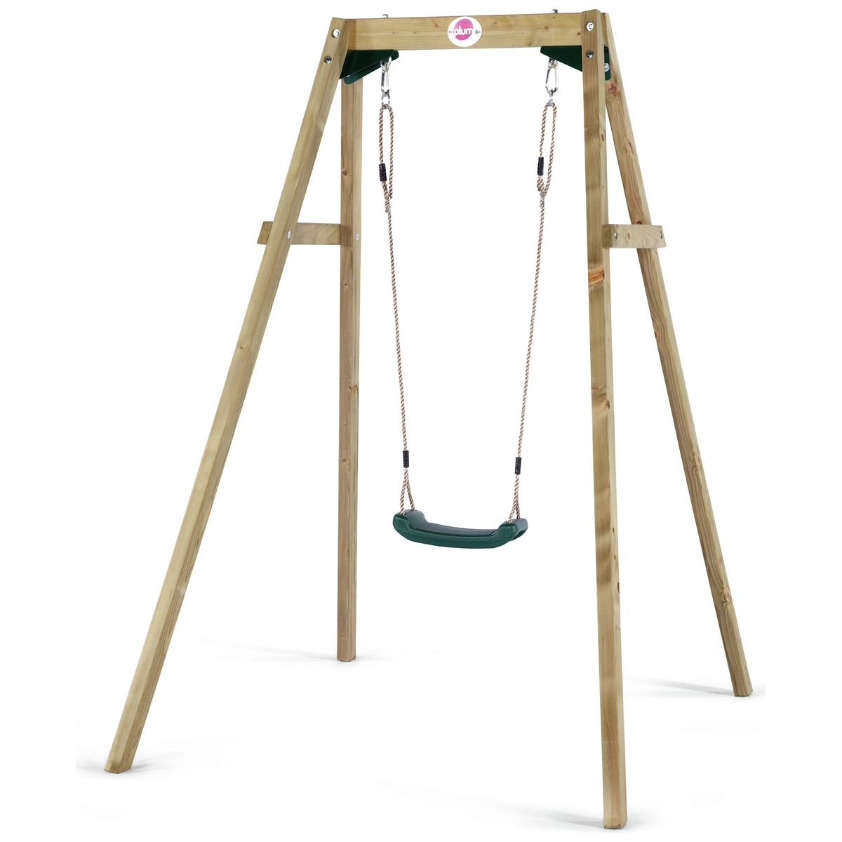 Plum Wooden Single Swing Set