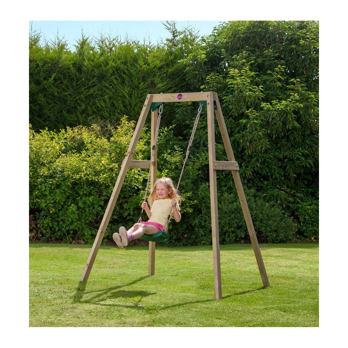 Plum Wooden Single Swing Set