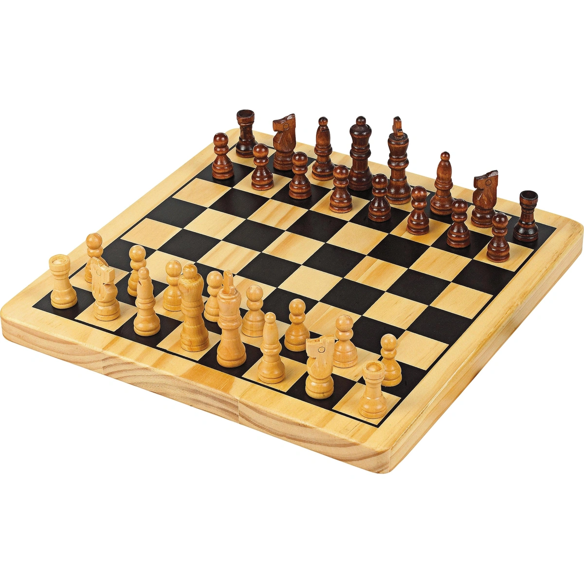 Chad Valley Wooden Chess and Draughts Board Game