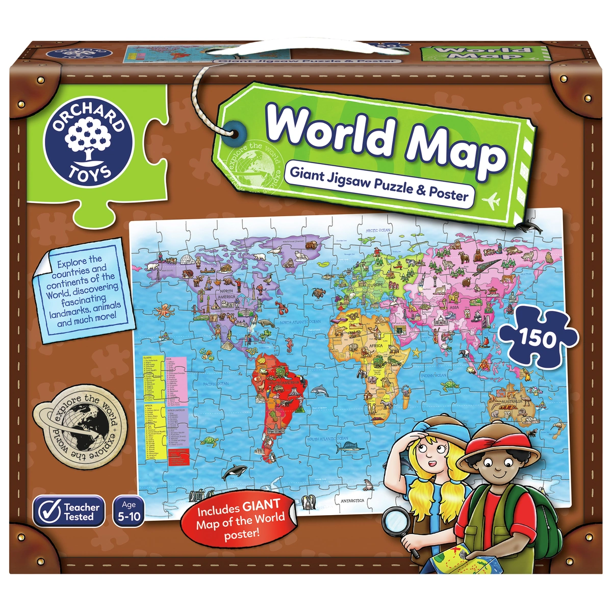 Orchard Toys World Map Jigsaw Puzzle And Poster