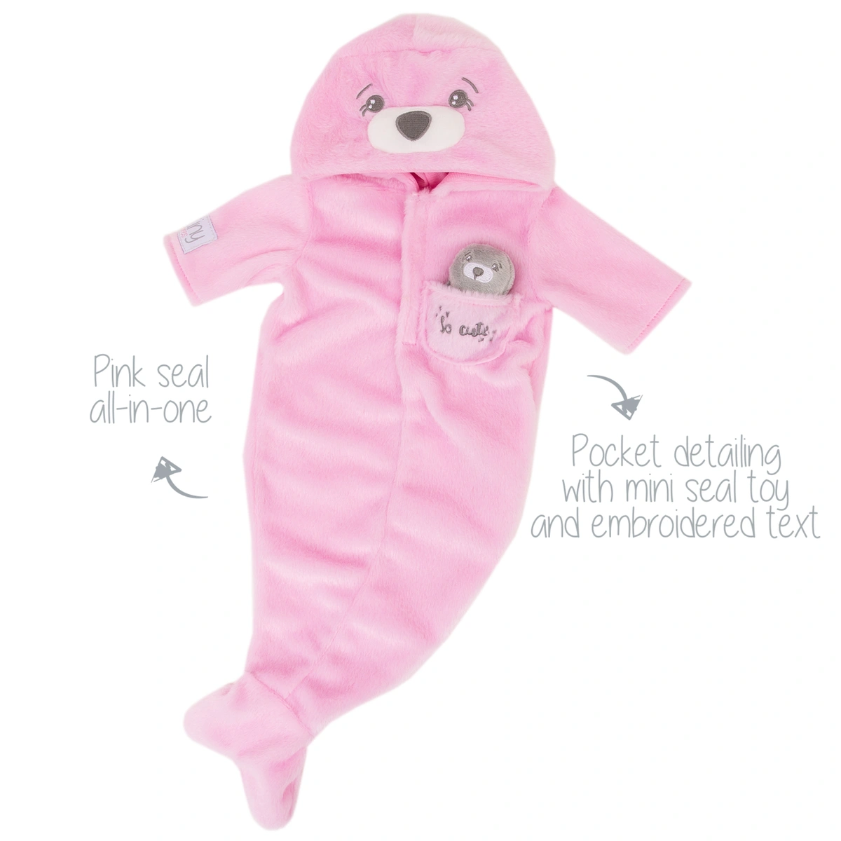 Tiny Treasures Sleepy Seal Dolls All In One Outfit