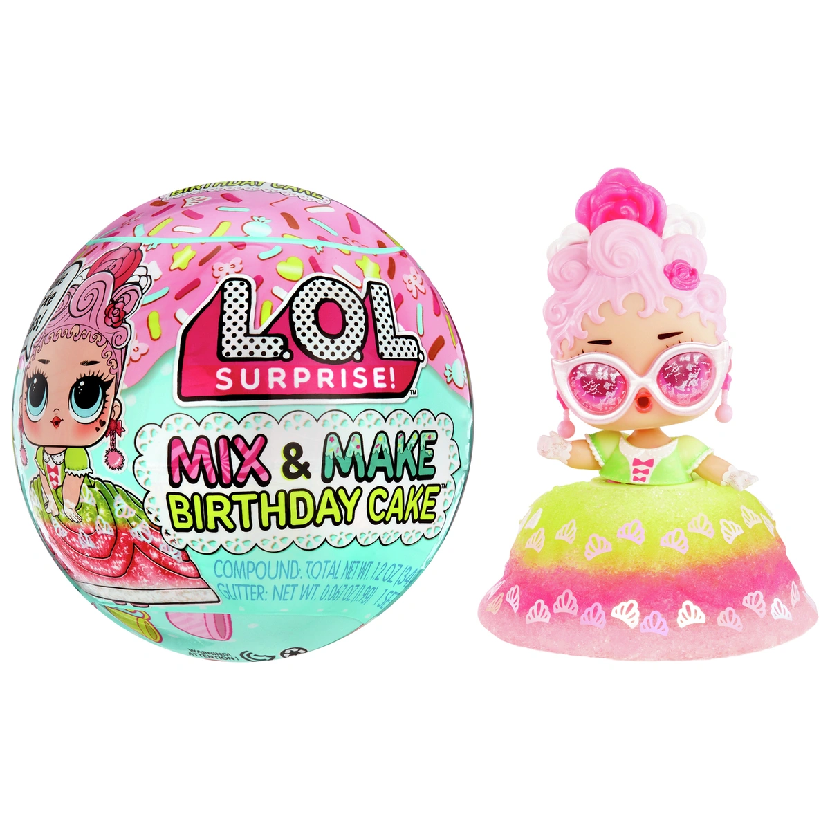 LOL Surprise Mix & Make Birthday Cake Tots Assortment - 9cm