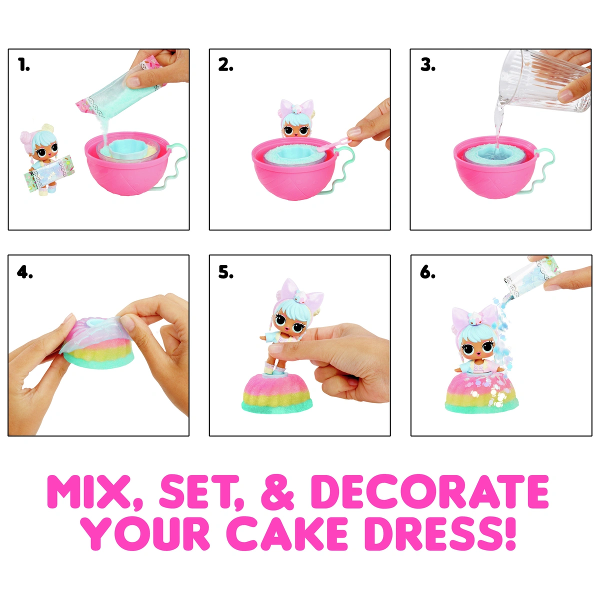 LOL Surprise Mix & Make Birthday Cake Tots Assortment - 9cm