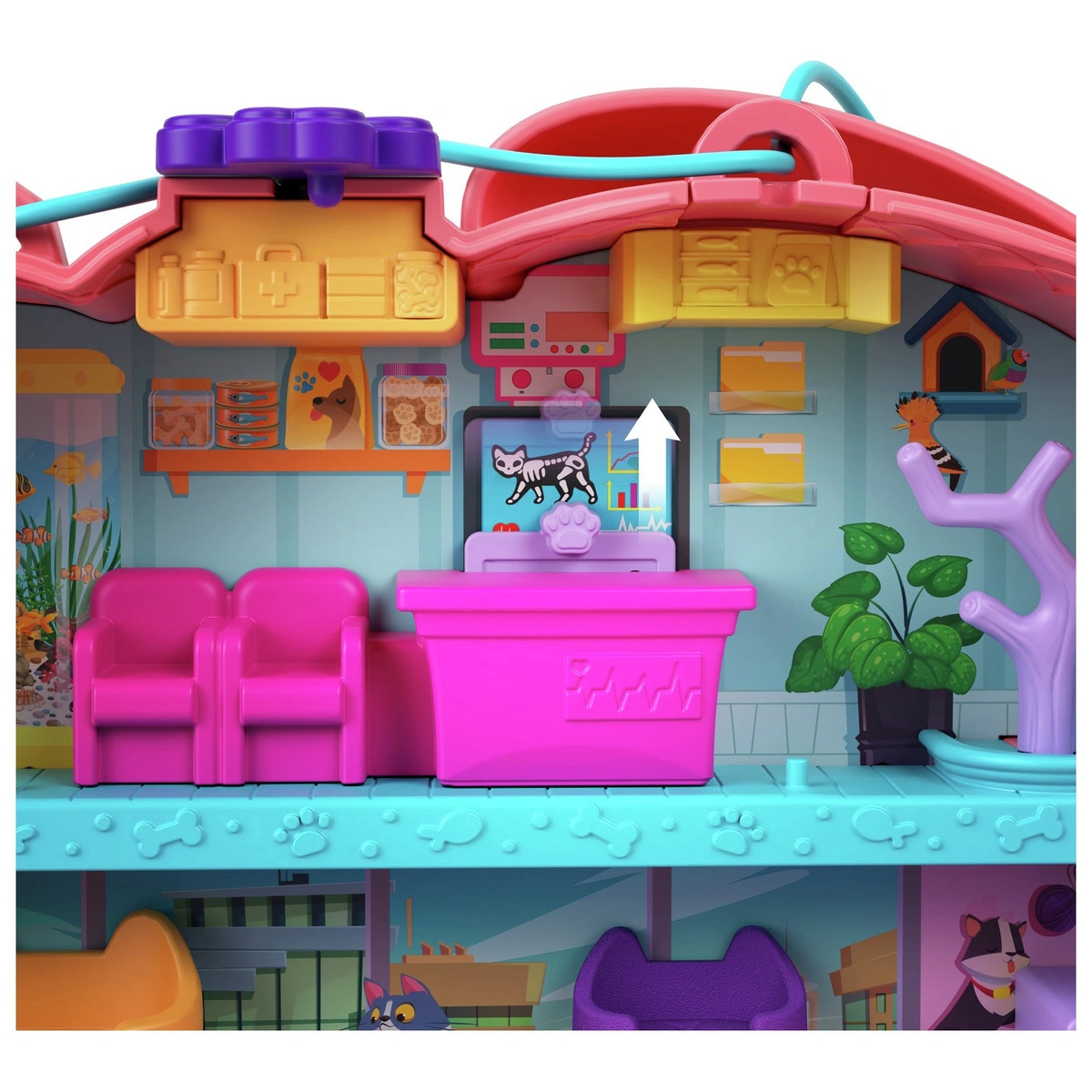 Polly Pocket Cuddly Cat Wearable Purse Compact