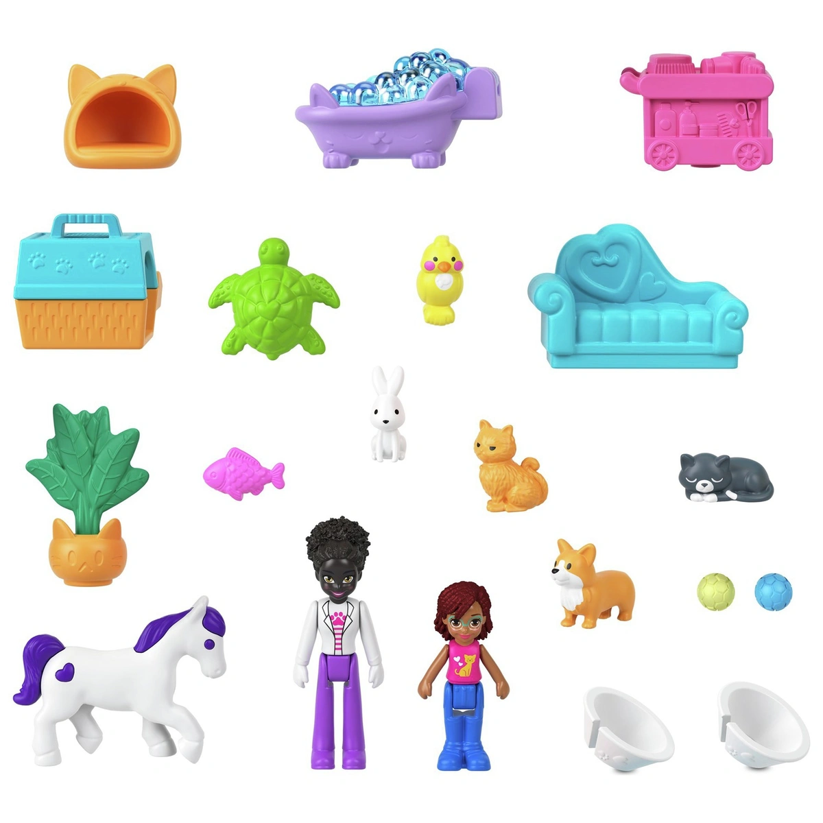 Polly Pocket Cuddly Cat Wearable Purse Compact