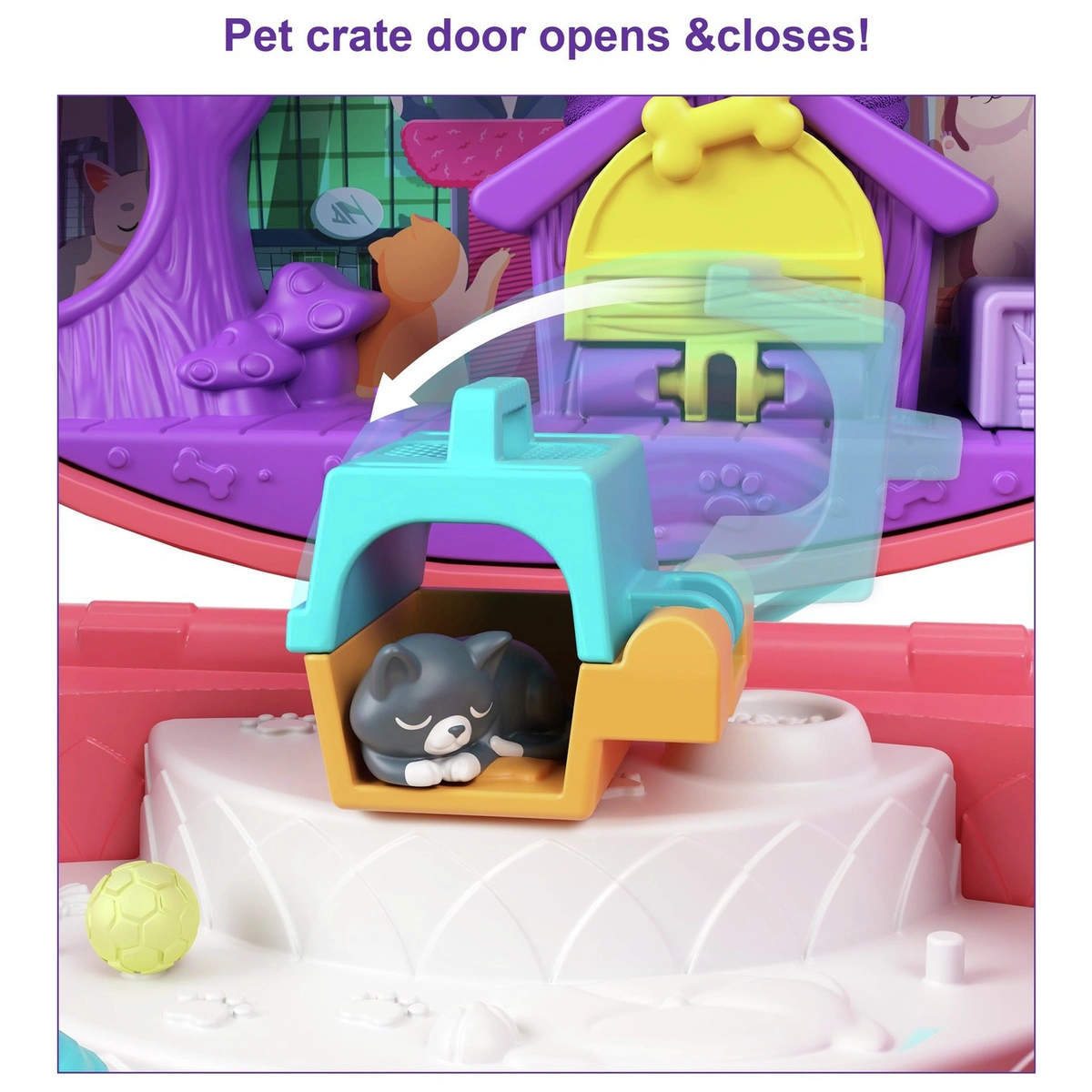Polly Pocket Cuddly Cat Wearable Purse Compact