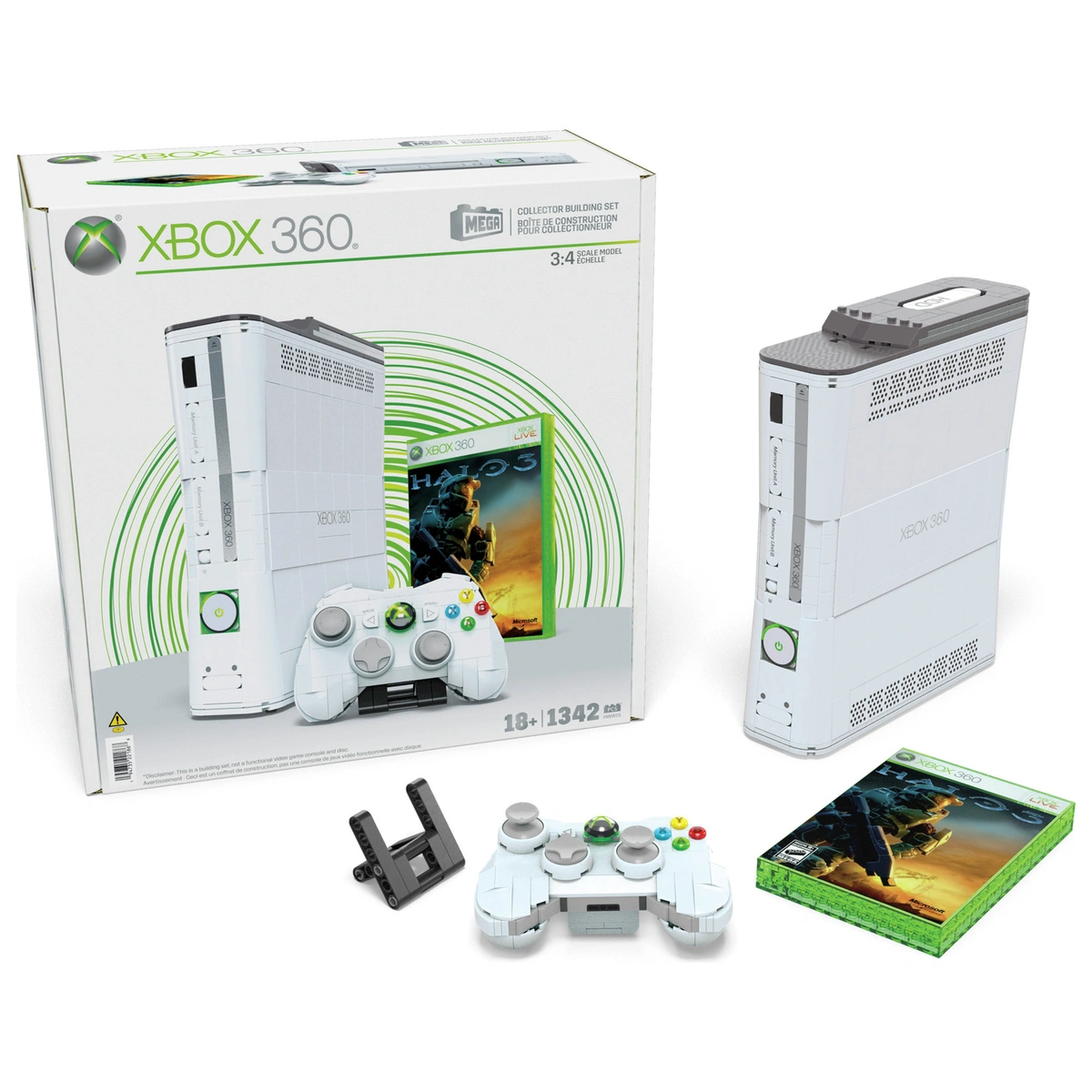 MEGA Microsoft Xbox 360 Collector Building Set (1342pcs)