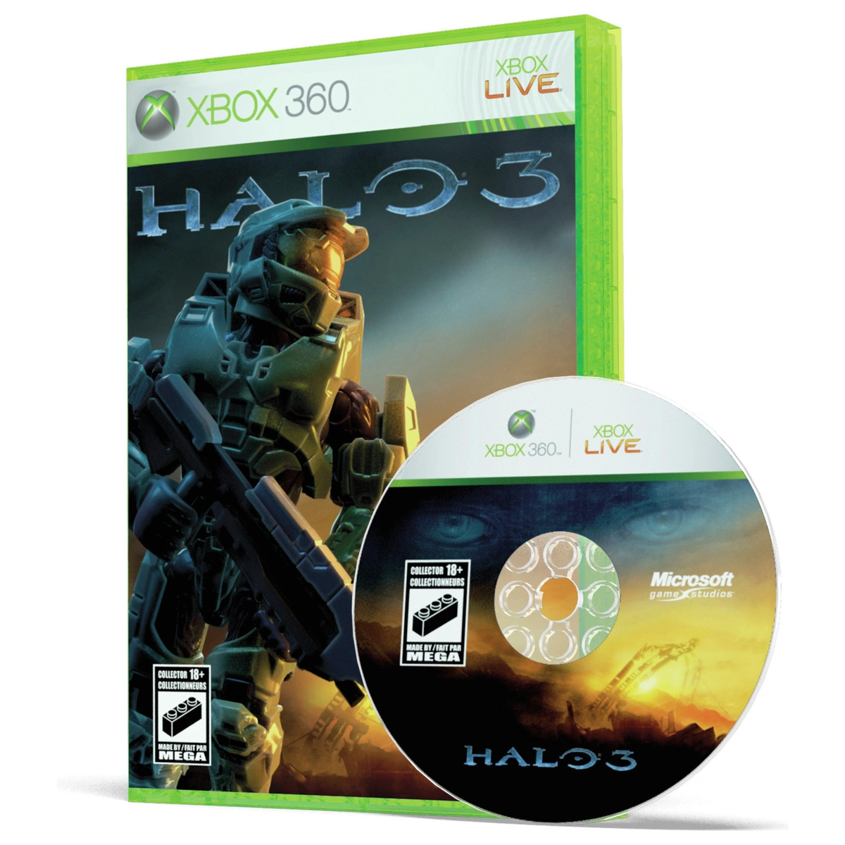 MEGA Microsoft Xbox 360 Collector Building Set (1342pcs)