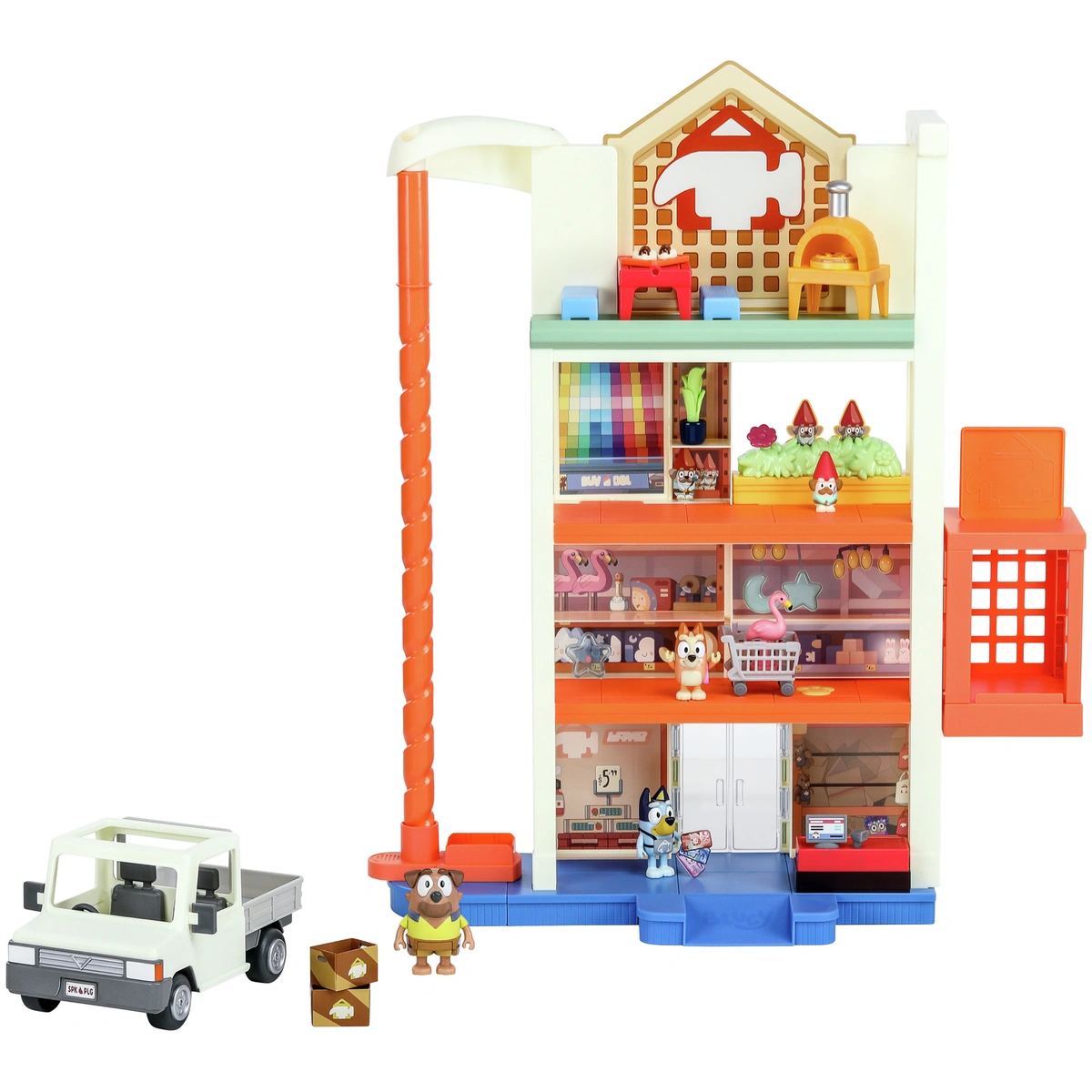 Bluey Hammerbarn Shopping Center Mega Playset