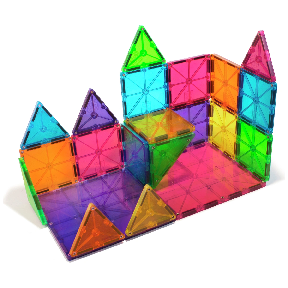 Magna-Tiles Clear Colours 32 Piece Set Magnetic Toy