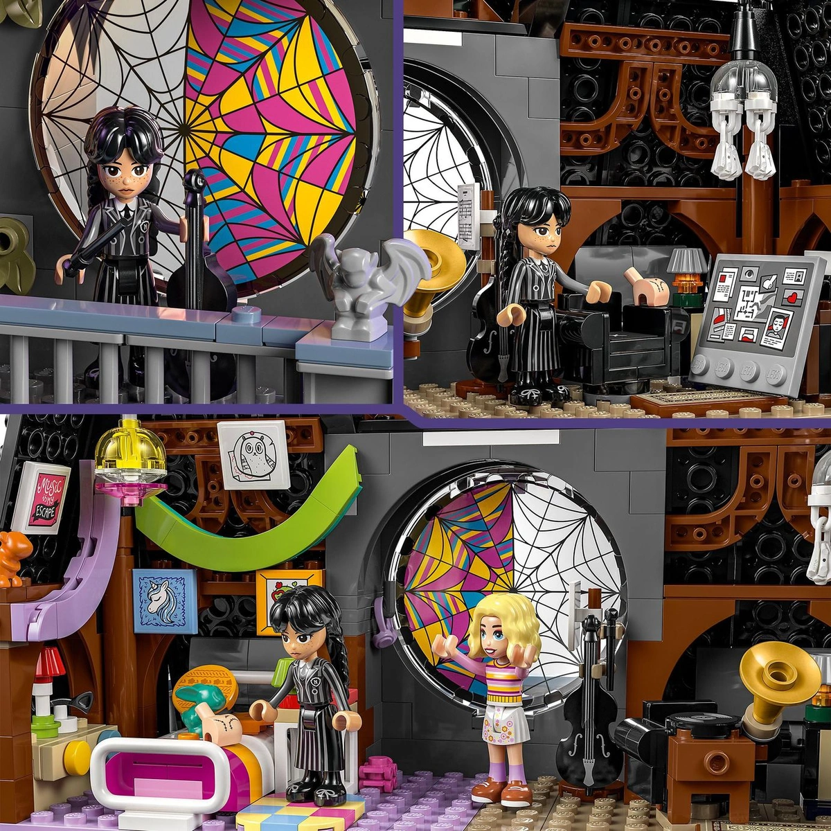 LEGO Wednesday & Enid's Dorm Room Set with Mini-Dolls 76781