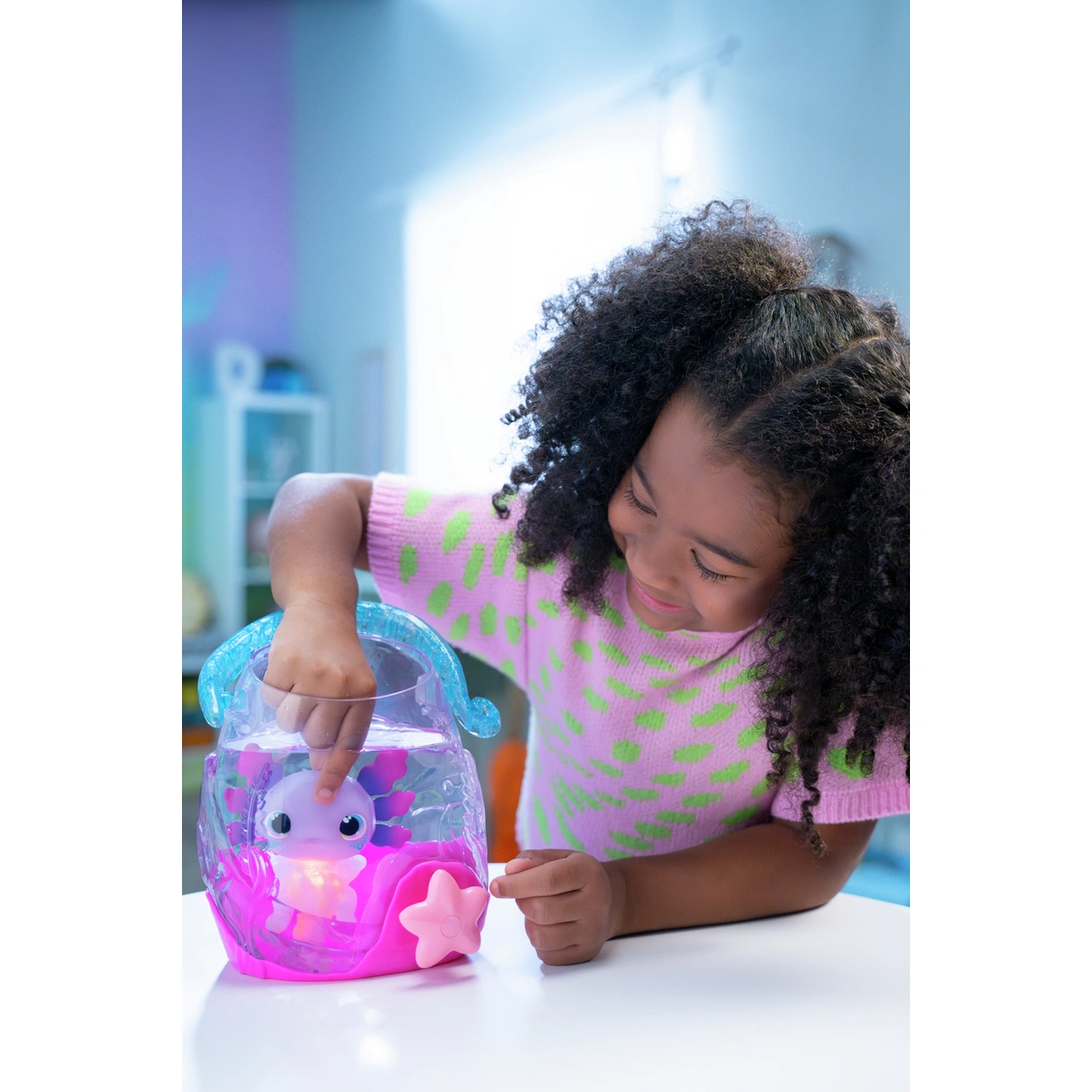 Animagic Let's Glo Axolotl Bubble Reef