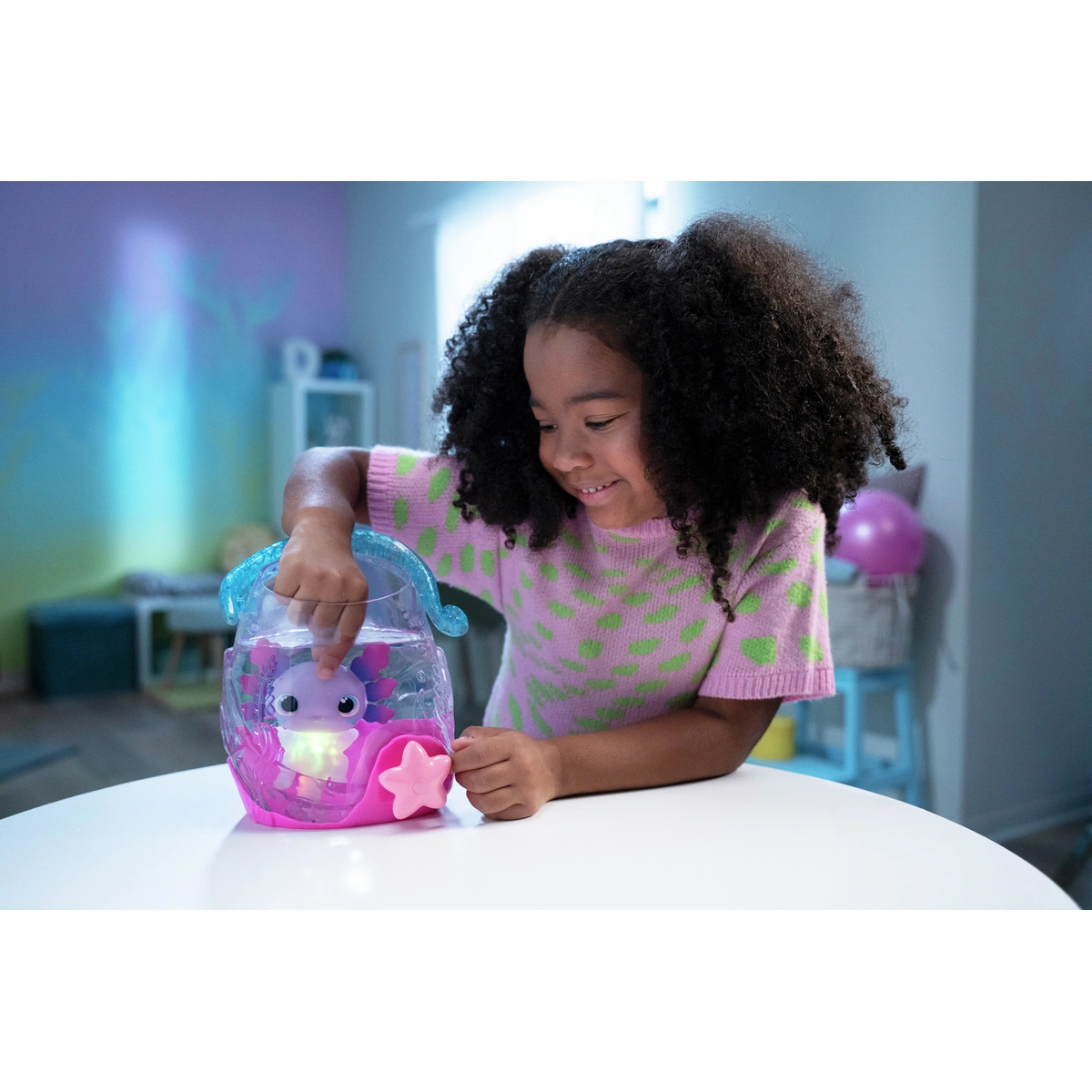Animagic Let's Glo Axolotl Bubble Reef
