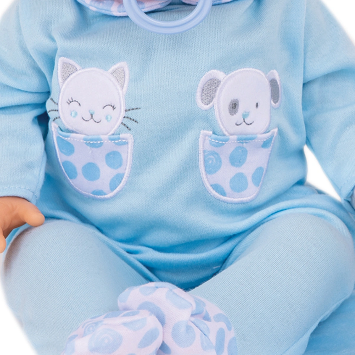 Tiny Treasures Dolls Blue Layette Set