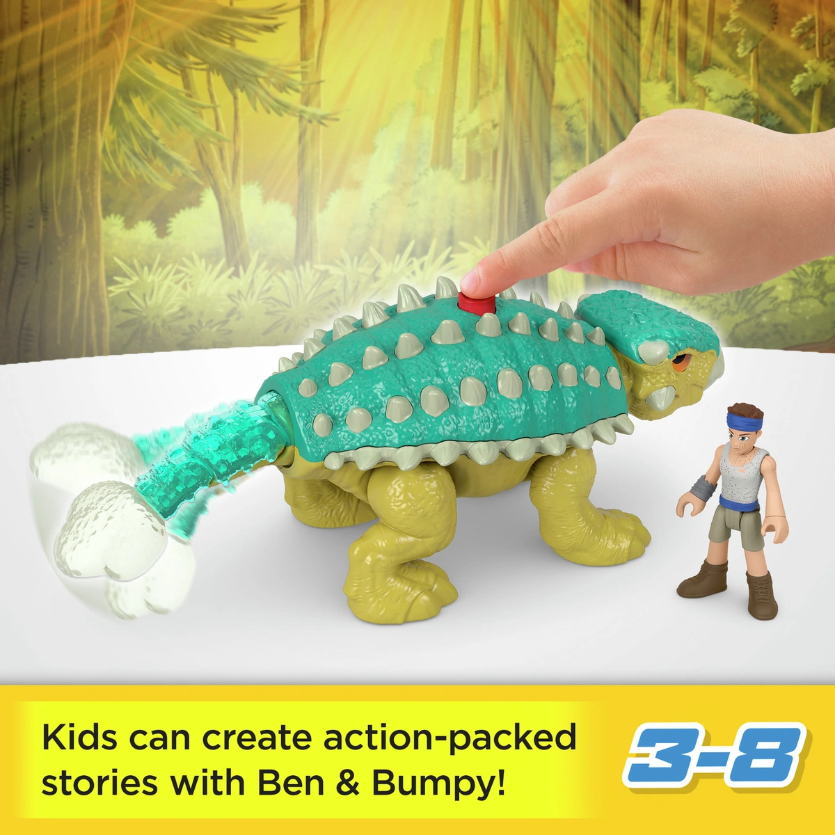 Imaginext Jurassic World Bumpy & Ben Dinosaur Toy