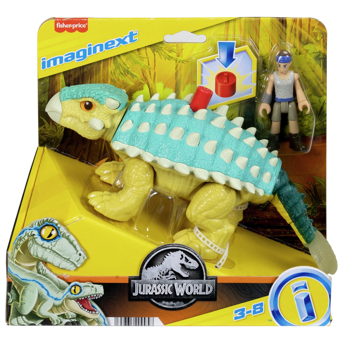 Imaginext Jurassic World Bumpy & Ben Dinosaur Toy